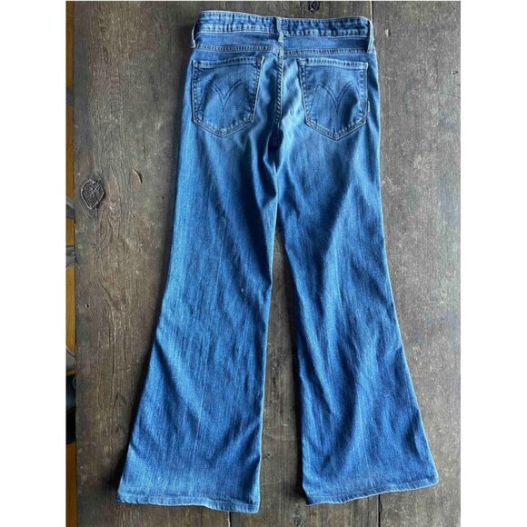 Mother  I  The Wilder Medium Kitty Flare Jeans  I  Size 26 - Picture 3 of 9